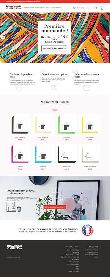 Exemple création site e-commerce Grenoble