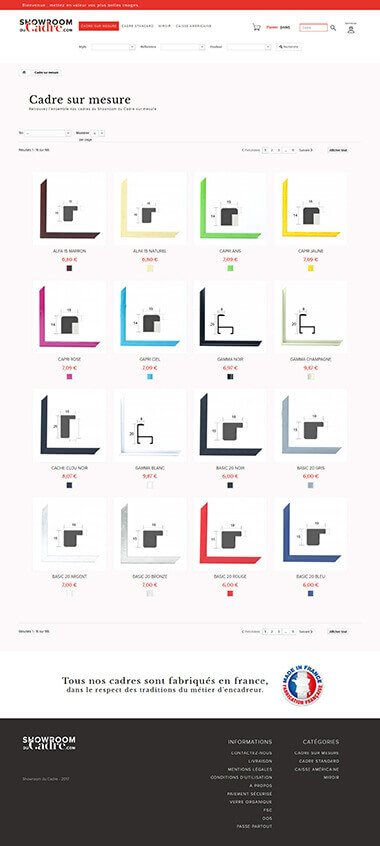 Exemple création site e-commerce Grenoble