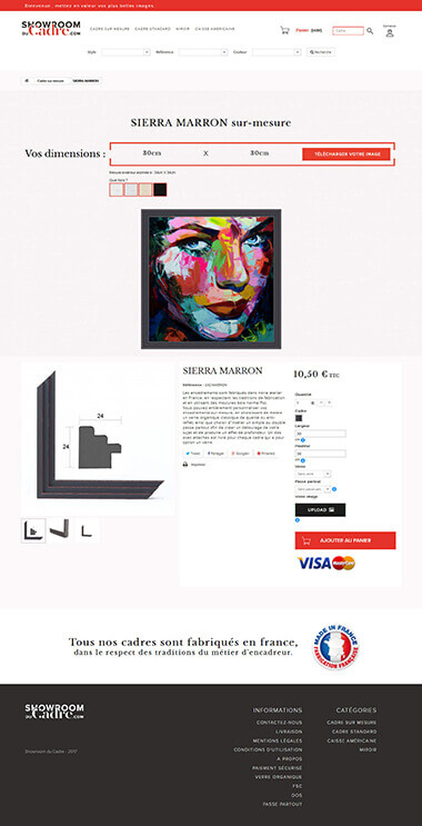 Exemple création site e-commerce Grenoble