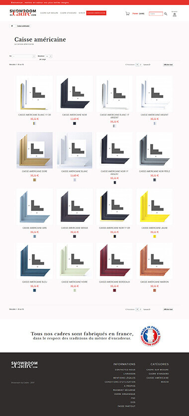 Exemple création site e-commerce Grenoble