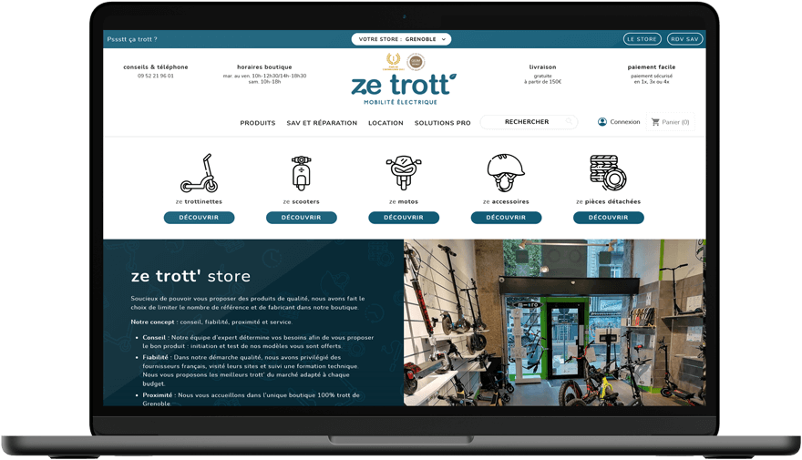 Création site e-commerce Grenoble