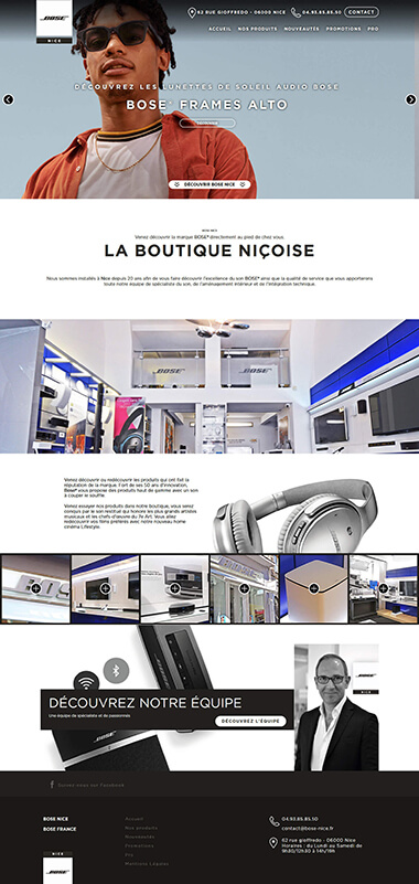 Exemple création site internet Grenoble