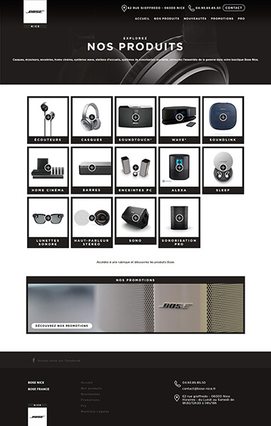 Exemple création site internet Grenoble