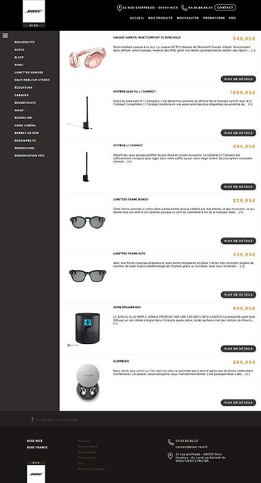 Exemple création site internet Grenoble