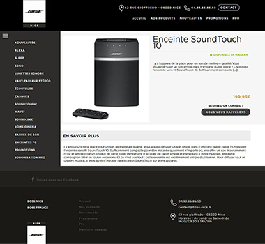 Exemple création site internet Grenoble