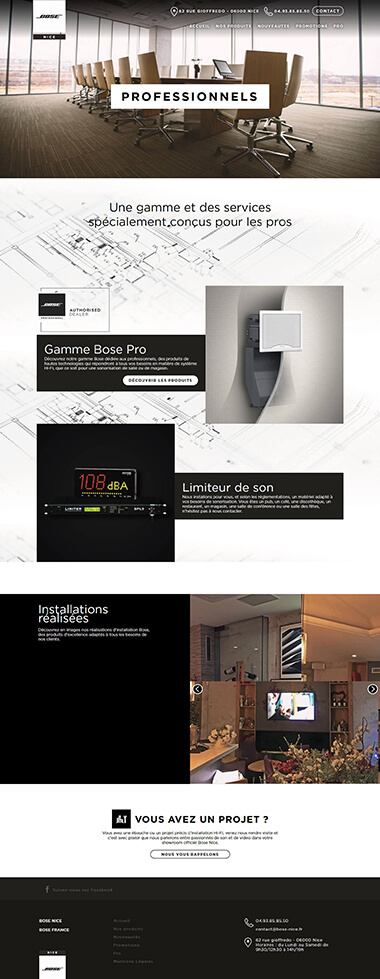 Exemple création site internet Grenoble