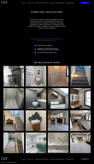 Exemple création site internet Grenoble