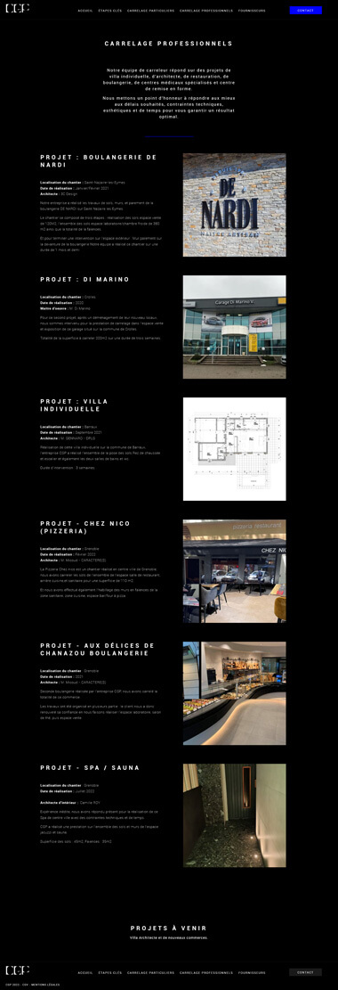 Exemple création site internet Grenoble