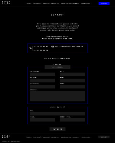 Exemple création site internet Grenoble