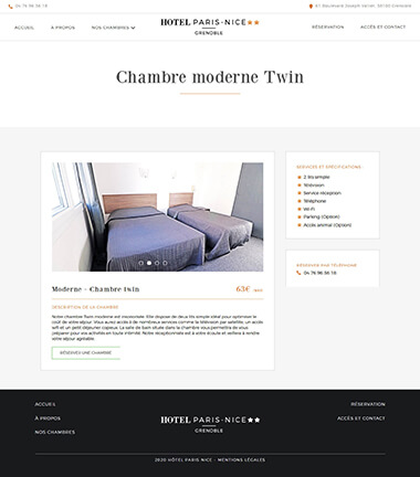 Exemple création site internet Grenoble