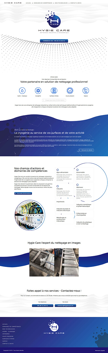 Exemple création site internet Grenoble