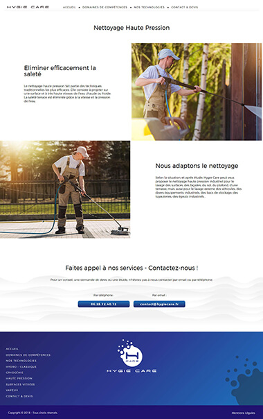 Exemple création site internet Grenoble