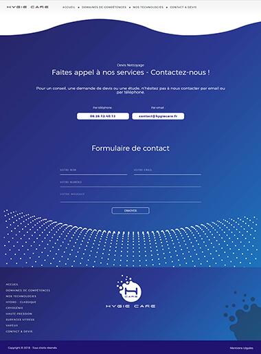 Exemple création site internet Grenoble