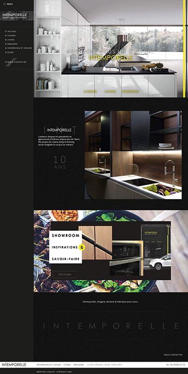 Exemple création site internet Grenoble