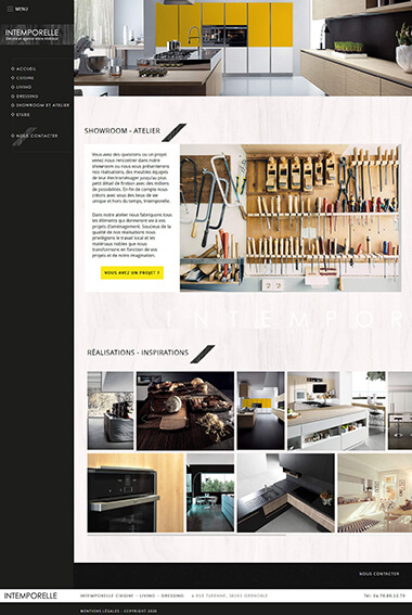 Exemple création site internet Grenoble