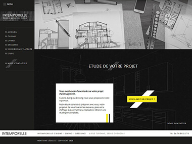 Exemple création site internet Grenoble