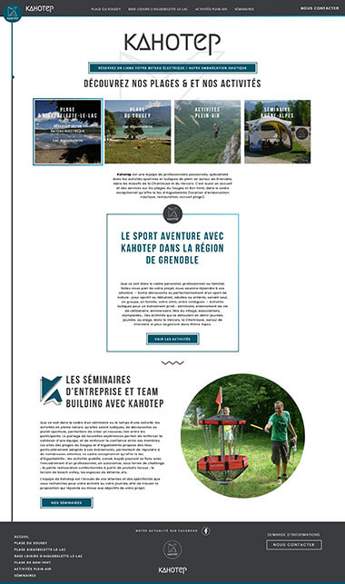 Exemple création site internet Grenoble