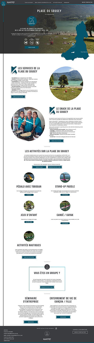 Exemple création site internet Grenoble