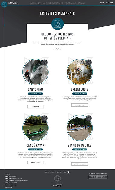 Exemple création site internet Grenoble