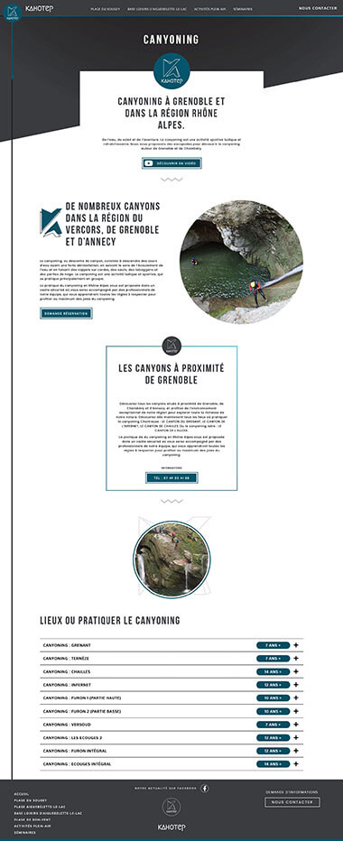 Exemple création site internet Grenoble