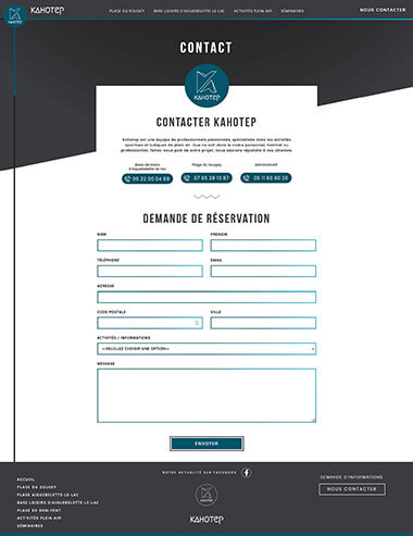 Exemple création site internet Grenoble