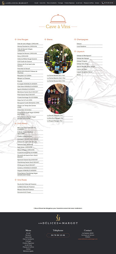 Exemple création site internet Grenoble