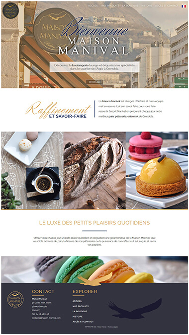 Exemple création site internet Grenoble