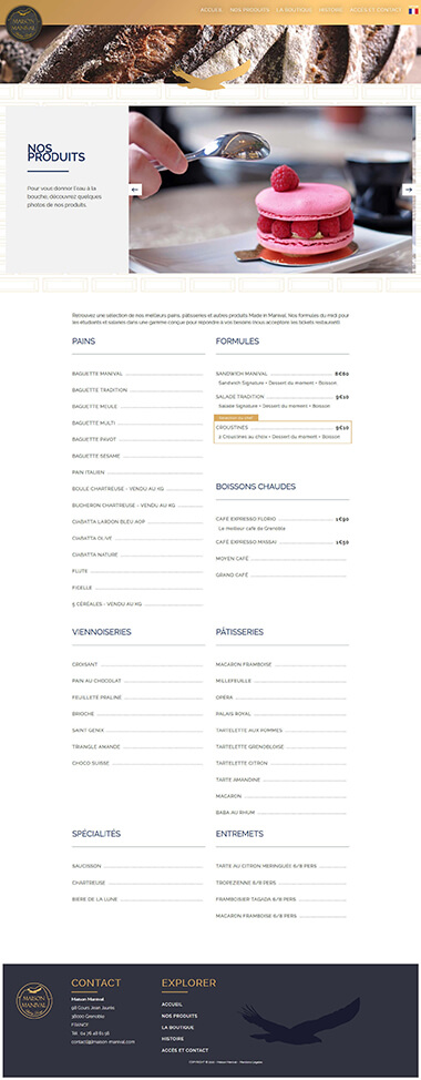 Exemple création site internet Grenoble