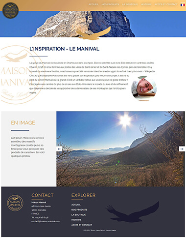 Exemple création site internet Grenoble