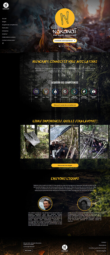 Exemple création site internet Grenoble