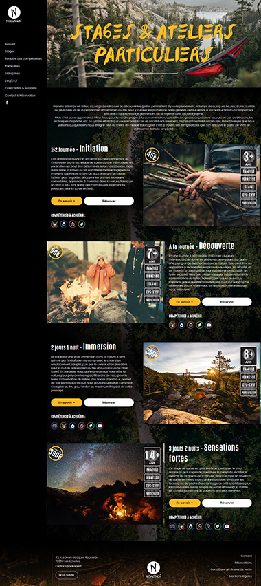 Exemple création site internet Grenoble