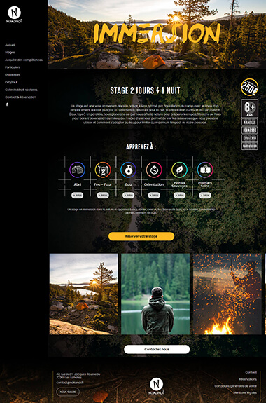 Exemple création site internet Grenoble