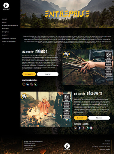 Exemple création site internet Grenoble