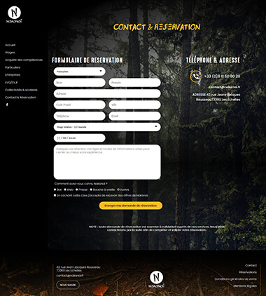 Exemple création site internet Grenoble