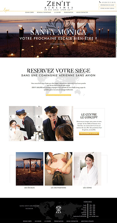 Exemple création site internet Lyon