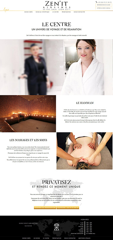 Exemple création site internet Lyon