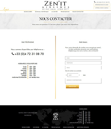 Exemple création site internet Lyon