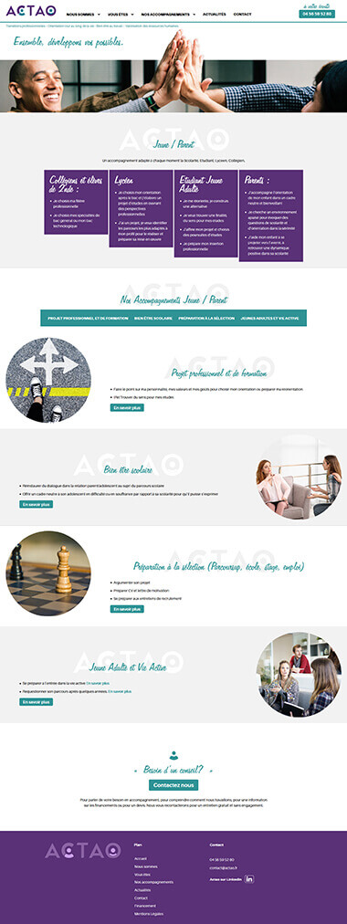 Exemple création site Wordpress Grenoble