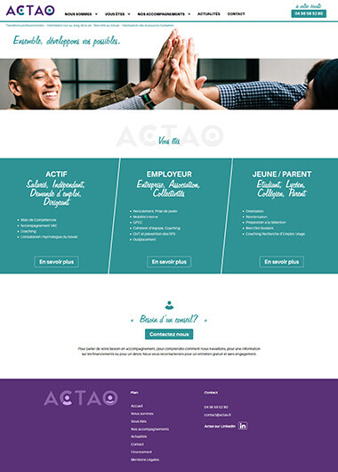 Exemple création site Wordpress Grenoble