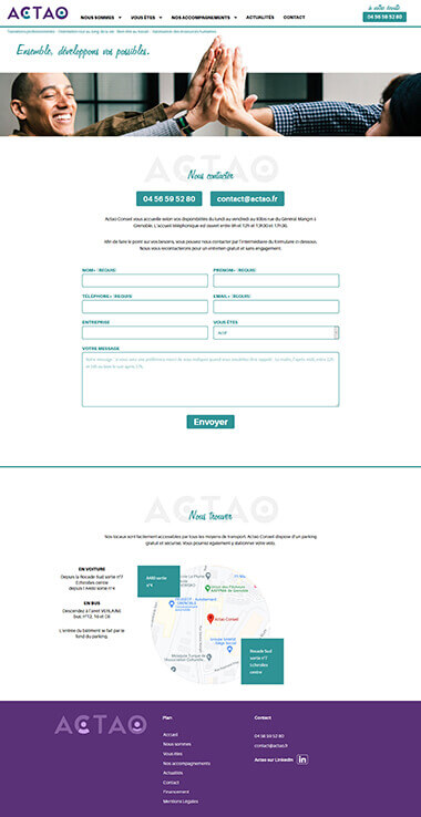 Exemple création site Wordpress Grenoble