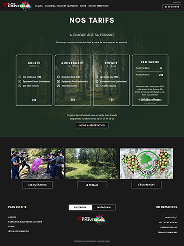 Exemple création site Wordpress Grenoble